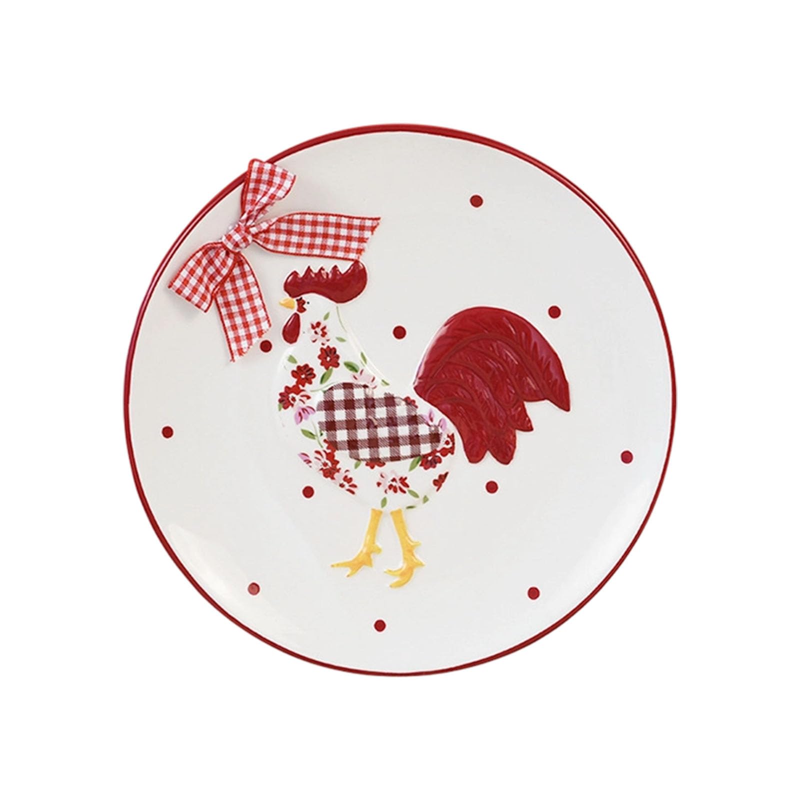 our fave Retro Red Flower Chicken Ceramic Storage Jar Creative Organiser Plate for Kitchen Spices Tea Coffee Sugar Dishwasher Safe Storage Cup