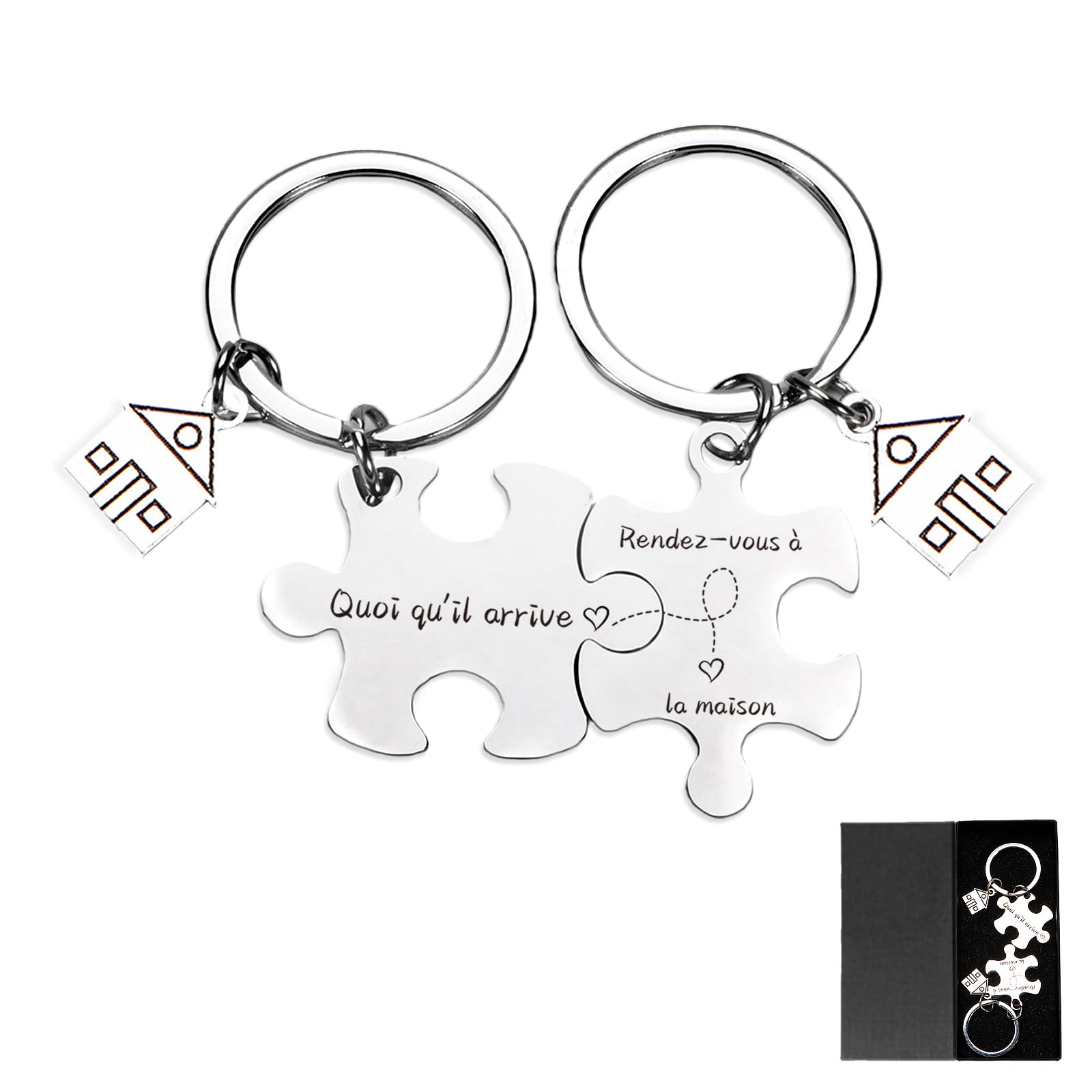 Anicy Personalisierte Geschenke Schlüsselanhänger Paar Geschenke Jahrestag Valentinstag für Ihn Sie