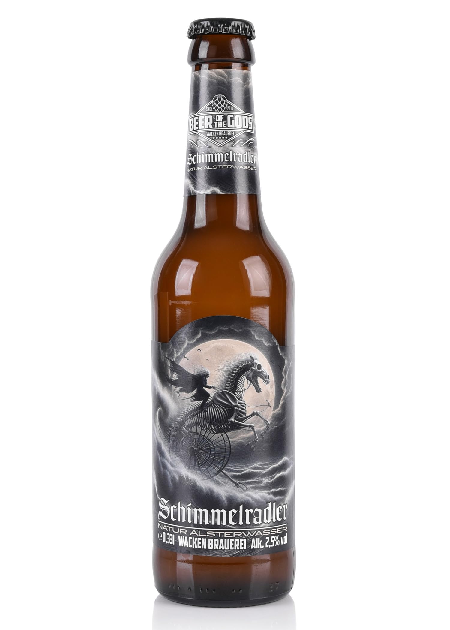 WACKEN BRAUEREI Radler Craft Beer Box 6 x 0,33 l | Flasche | SCHIMMELRADLER | Viking Craftbeer Set Gift for Men | Wikinger Kraft Bier Geschenk für Männer | Party Festival Heavy Metal (6 Flaschen)