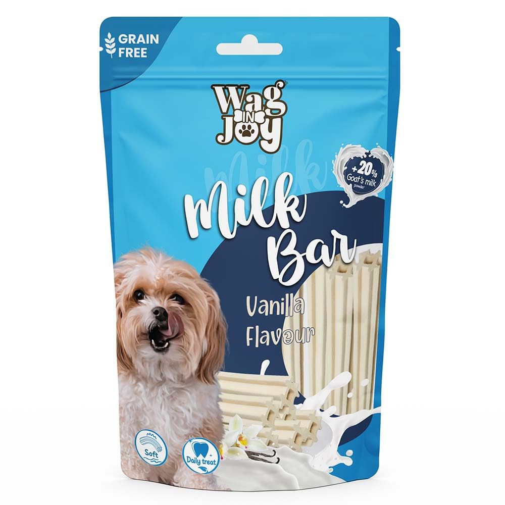 Wag In Joy Goats Milk Bar | Grain Free, Vanilla Flavour, Soft Daily Treat for Healthy Teeth for Dogs | 150g (Large) (B0CYWX1FSN) Amazon Price History, Amazon Price Tracker