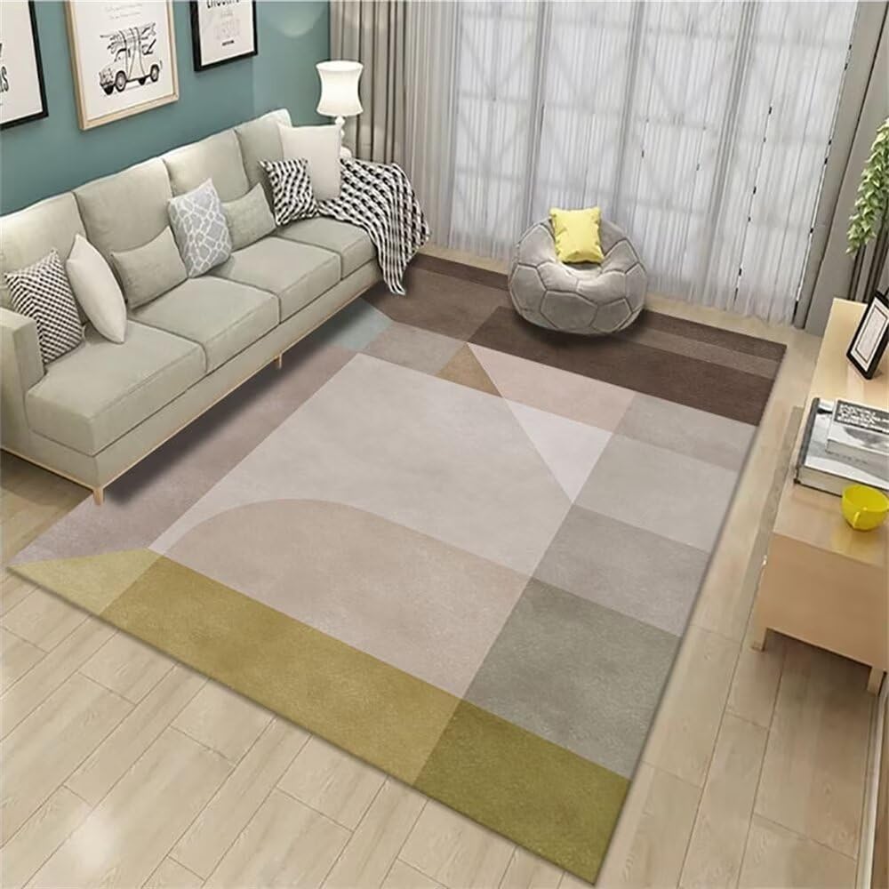 Tapis Noel chaleureux gris et jaune pour décoration de fêtes