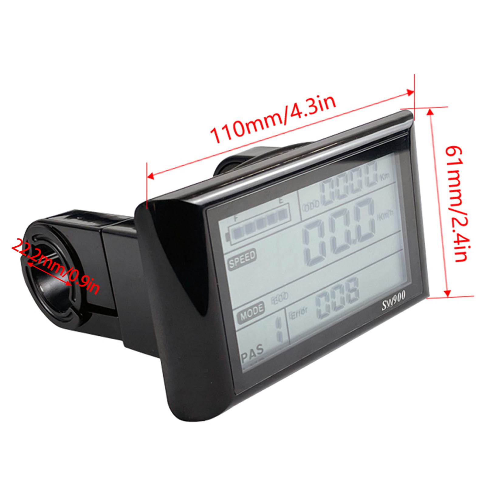 Wielofunkcyjne mierniki prędkości LCD uniwersalne rower elektryczny wyświetlacz LCD ulepszający jazdę na rowerze w czasie rzeczywistym kolarstwo monitor danych