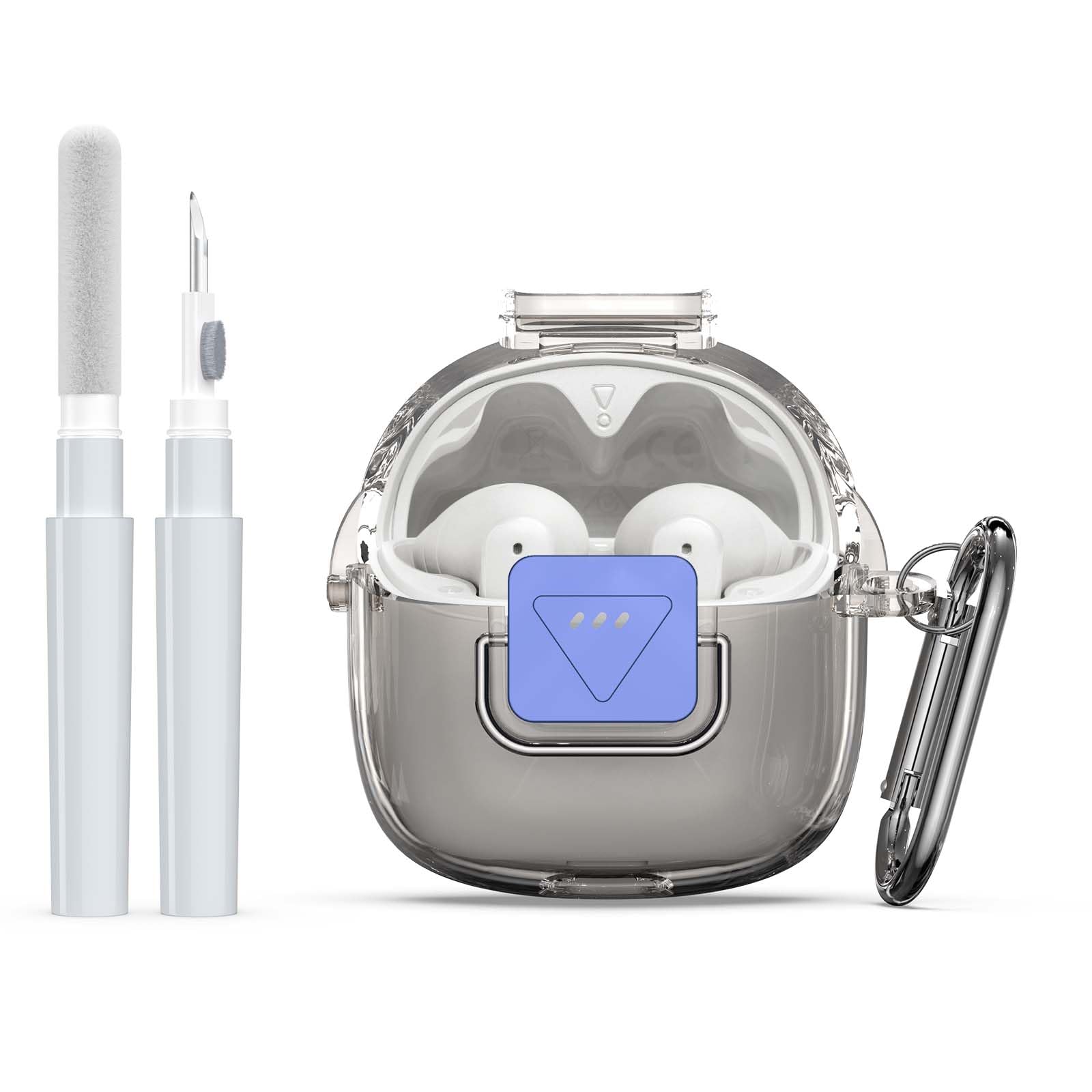 Upgrade Secure Lock for JBL Tune Flex 2 Case Cover with Cleaner kit, Clear TPU Protective Cover with JBL Tune Flex 2 True Wireless Noise Cancelling