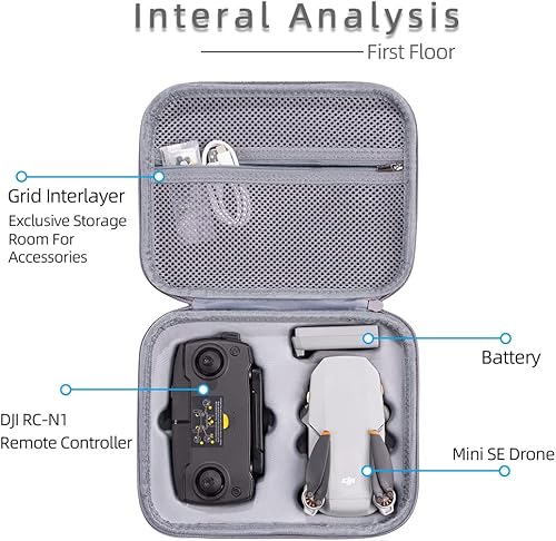 Miniatura 5 de XBERSTAR Funda para DJI Mini SE Drone (para DJI Mini SE Drone)solo funda