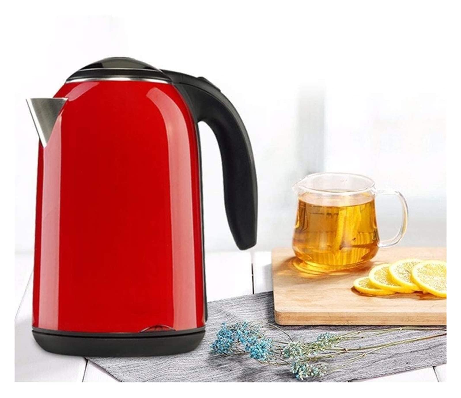 Hervidor eléctrico de café de preparación rápida, hervidor de Agua con Silbato, autoapagado, autoprotección en seco antiquemaduras, Termo de Temperatura Constante, Moda