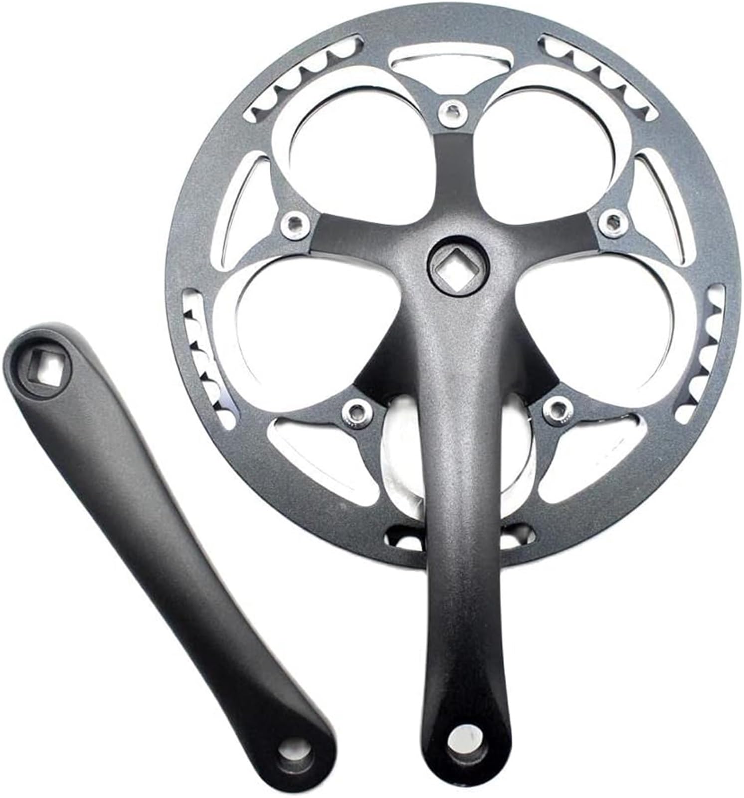 Mechanizm korbowy do rowerów górskich, mechanizmy korbowe do rowerów, 1 szt. Mechanizm korbowy 52T Single Speed ​​170mm Rower szosowy Rower składany Mechanizm korbowy Zestaw korb rowerowych ze stopu a