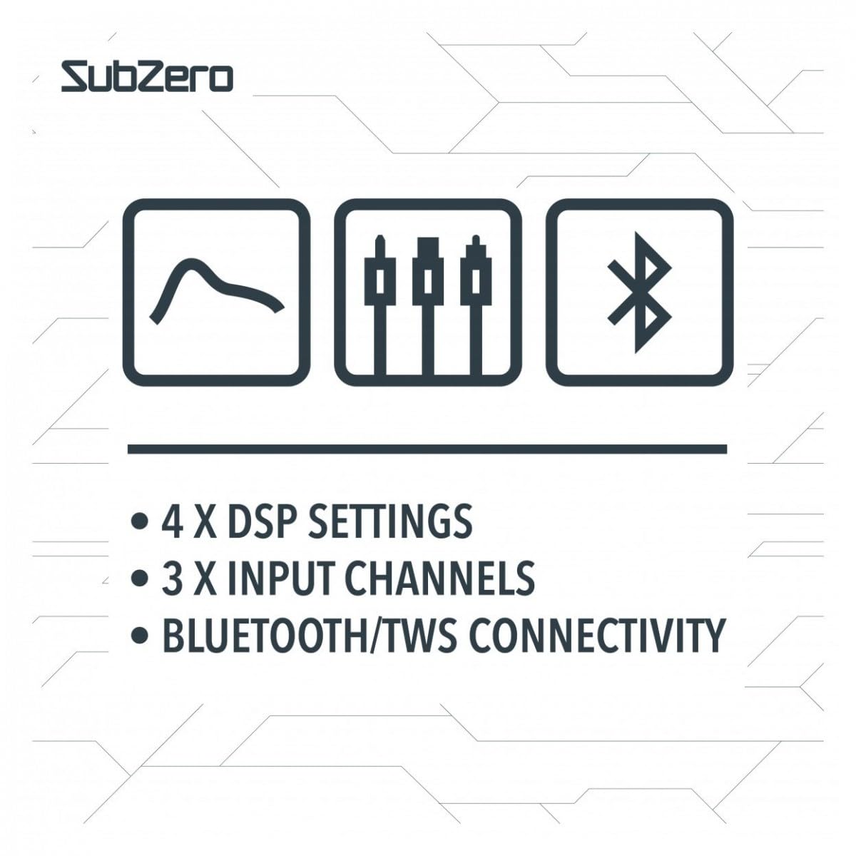 SUBZERO Aktiver PA-Lautsprecher mit integriertem DSP D8