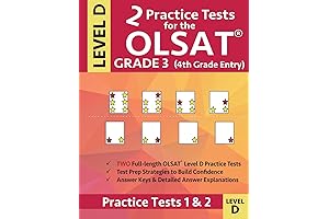 Practice Tests for OLSAT Grade 3 (4th Grade Entry) Gifted and Talented Test Preparation