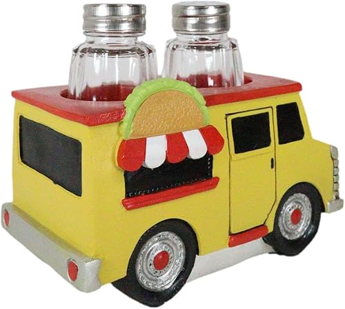 Miniatura 6 de Ebros Gift Cinco De Mayo Fiesta Taste Of Mexico Tex-Mex Taco Food Truck Hot and Fresh - Juego de saleros y pimenteros con figura de soporte de 6.25