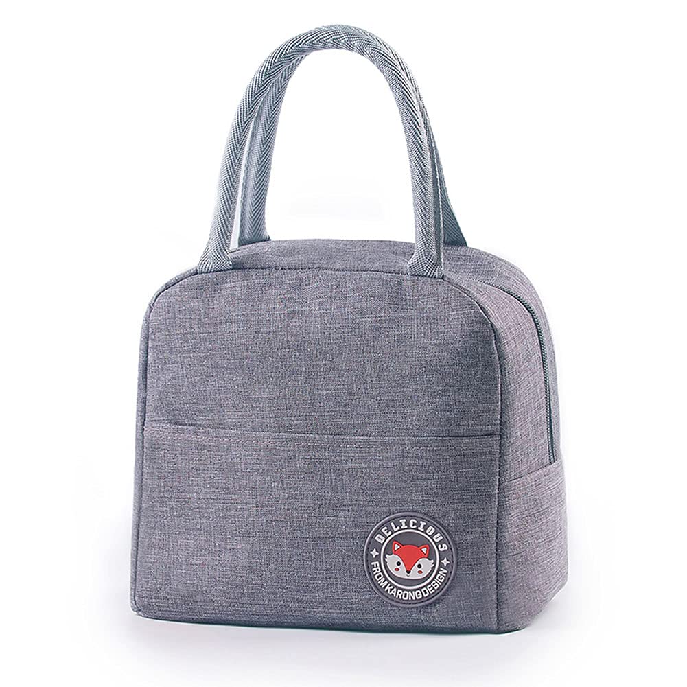 Cooler Bag Insulated Bag Foldable Lunch Bag Lightweight Picnic Bag Waterproof Handbag for Women Students Children Work School Picnic (E)