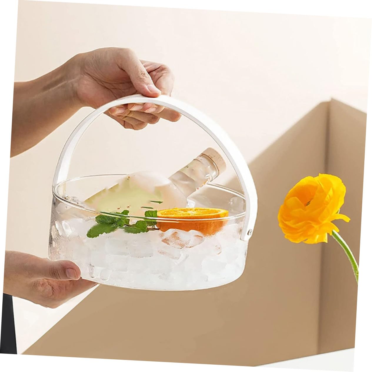 Molde de Cubo de Almacenamiento de Silicona Blanco 1 Set