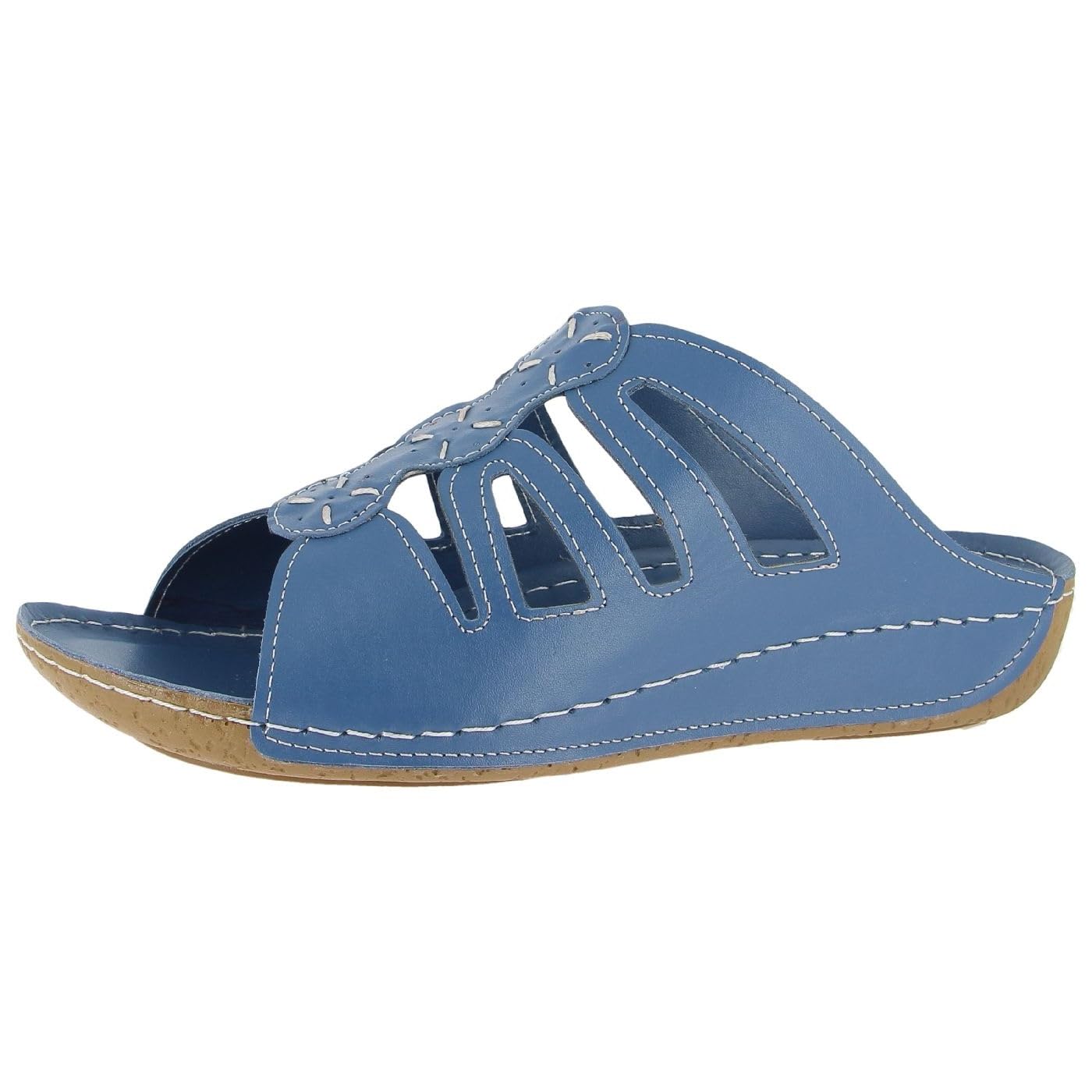 Andrea Conti Women's Women's Mules Flat Slippers, Jeans Colour, 36 EU