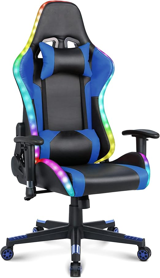 Gaming chair light blue Clearance
