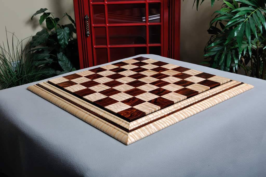 Signature Contemporary II Chess Board - Curly Maple/Cocobolo - 2.5" Squares : Toys & Games