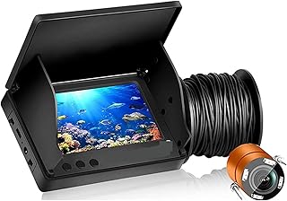 CâMera De Pesca SubaquáTica Localizador De Peixes LCD Display De 5,0/4,3 Polegadas Câmera De Pesca Subaquática 220° À Prova D'água IPS 1080P 9 Horas De Resistência Visão Noturna Localizador De Peixes