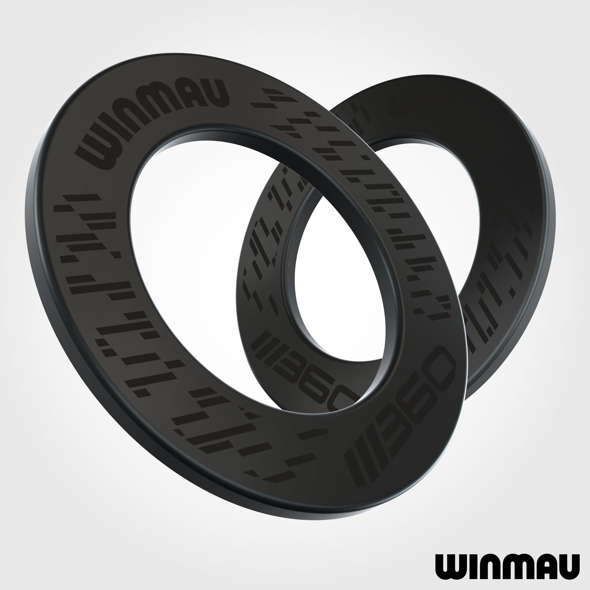 WINMAU Blade 360 Cornice per Bersaglio per Freccette - Anello di Contorno per Bersaglio per Freccette Nero - Protezione da Parete Resistente - Accessori Professionali per Freccette