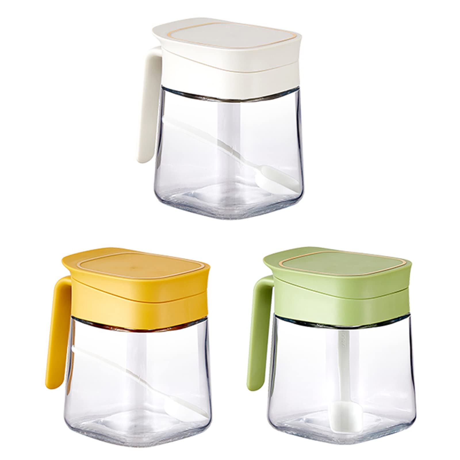 Amazon｜調味料入れ おしゃれ ガラス 調味料ポット 300ML 砂糖