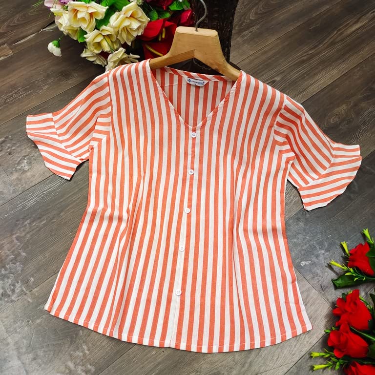 Image of OM SAI LATEST CREATION Women's Crepe Knit Blouse Ballon Butter Fly Sleeve Lace Tops Casual Loose Top