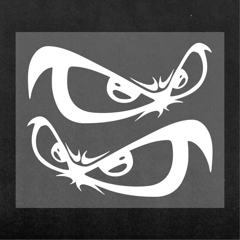 Supershaped Die-Cut Eyes for Car, White, 14 x 16 cm