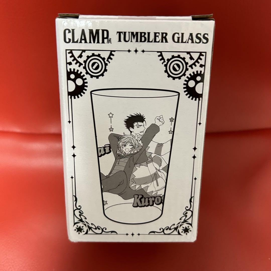 Amazon.co.jp: CLAMP展 限定品 タンブラーグラス ファイ 黒鋼 : ホーム 