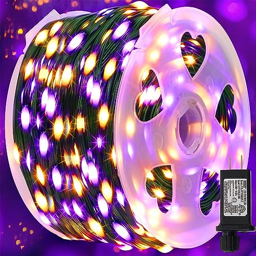Guirlande lumineuse d'Halloween pour décoration d'arbre extérieure étanche et lumineuse