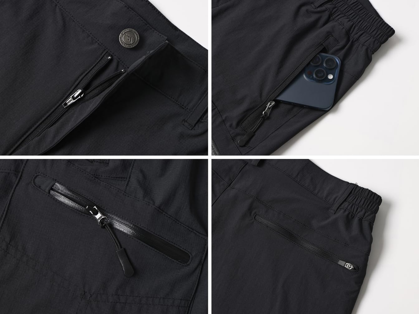 Tansozer Kurze Hosen Herren Sommer Schnelltrocknend Wanderhose Kurz Stretch Cargo Bermuda Sporthose Outdoor Trekking Wandershorts