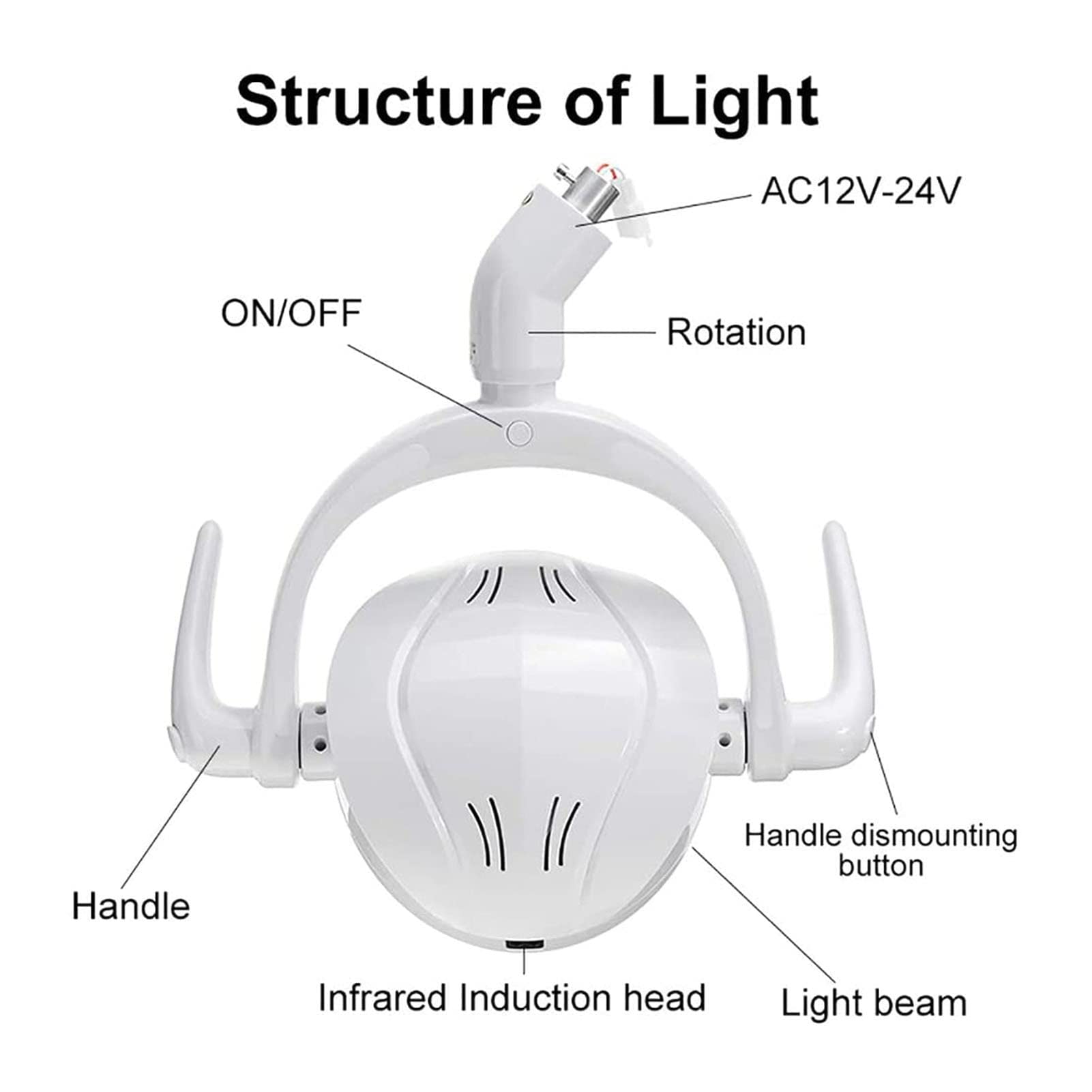 lámpara de Examen bucal, luz Oral Dental con 6 LED de Alta Potencia para Silla Dental LáMpara De Luz FríA Accesorios, Ideal para Cirugía Estética y Plástica, Clínicas Dentales