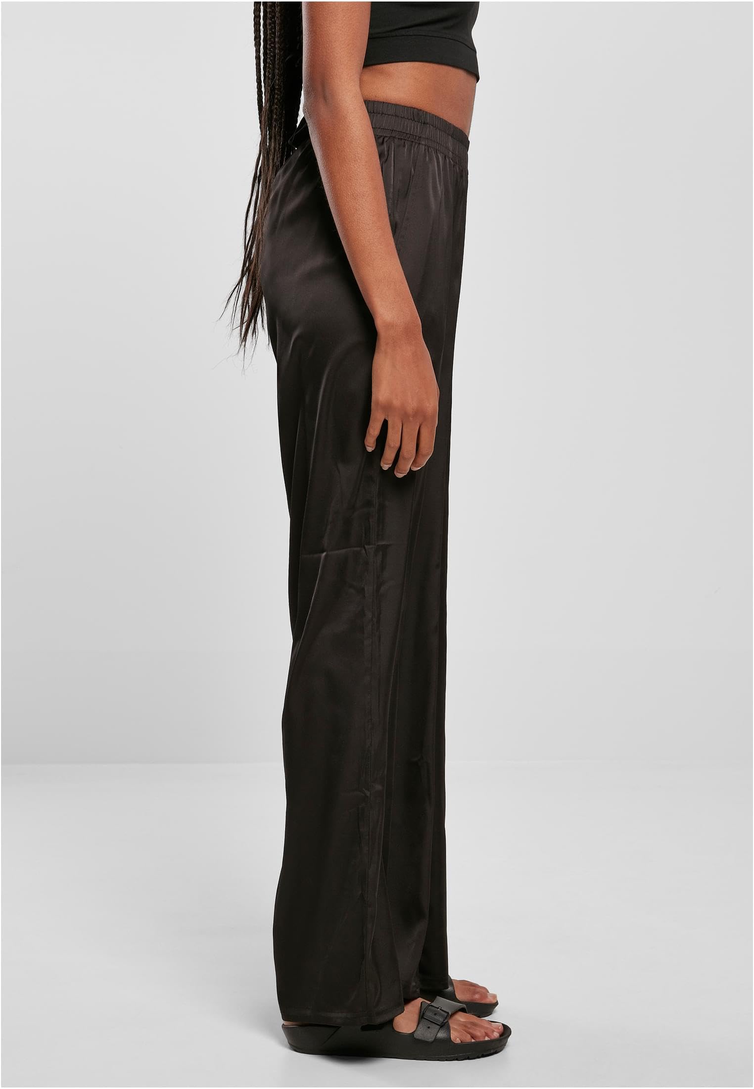 Urban Classics Damen Ladies Satin Wide Leg Pants