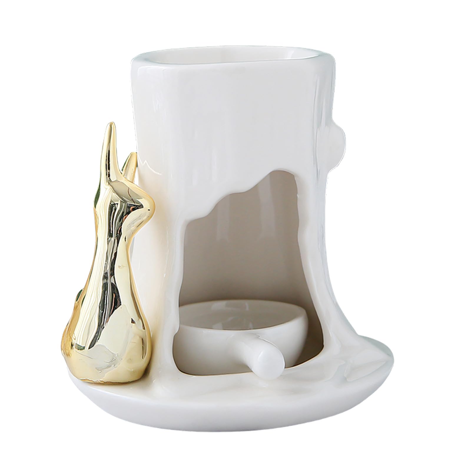 Ceramic Tealight Holder, Essential Oil, Wax Melt Warmer for Home Tealight Holder Scented Diffuser