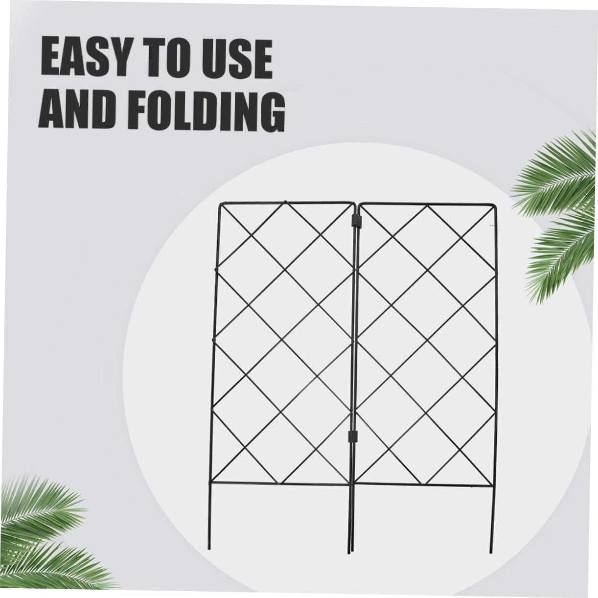 2pcs Garden Trellis for Climbing Plants Plant Support Stand for Vines and Flowers Folding Gardening Rack for Use
