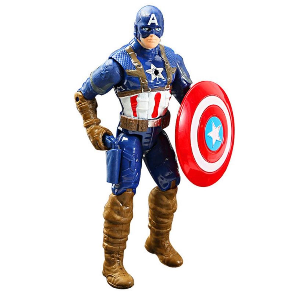 6.27 inch Movie Superhero Action Figures Toys Characters Perfect for Themed Parties for Kids Ages 3 and Up (16cm Steve Rogers)