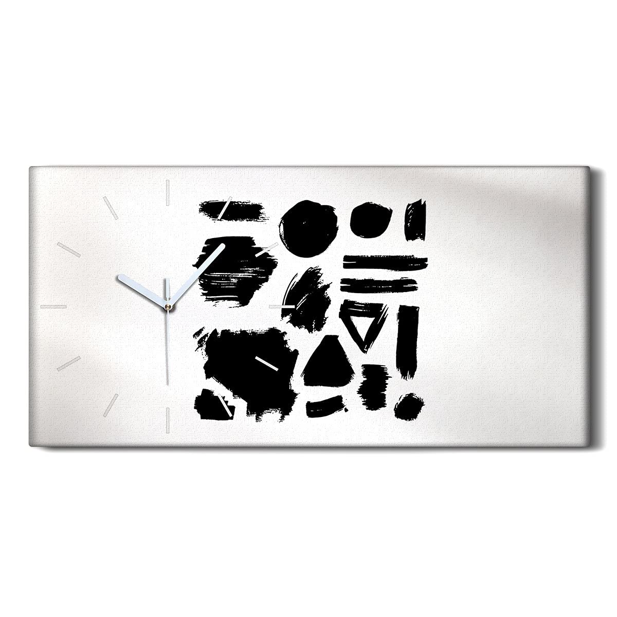 Horloge sur toile moderne 60x30cm image art mural salon chambre sans tic-tac
