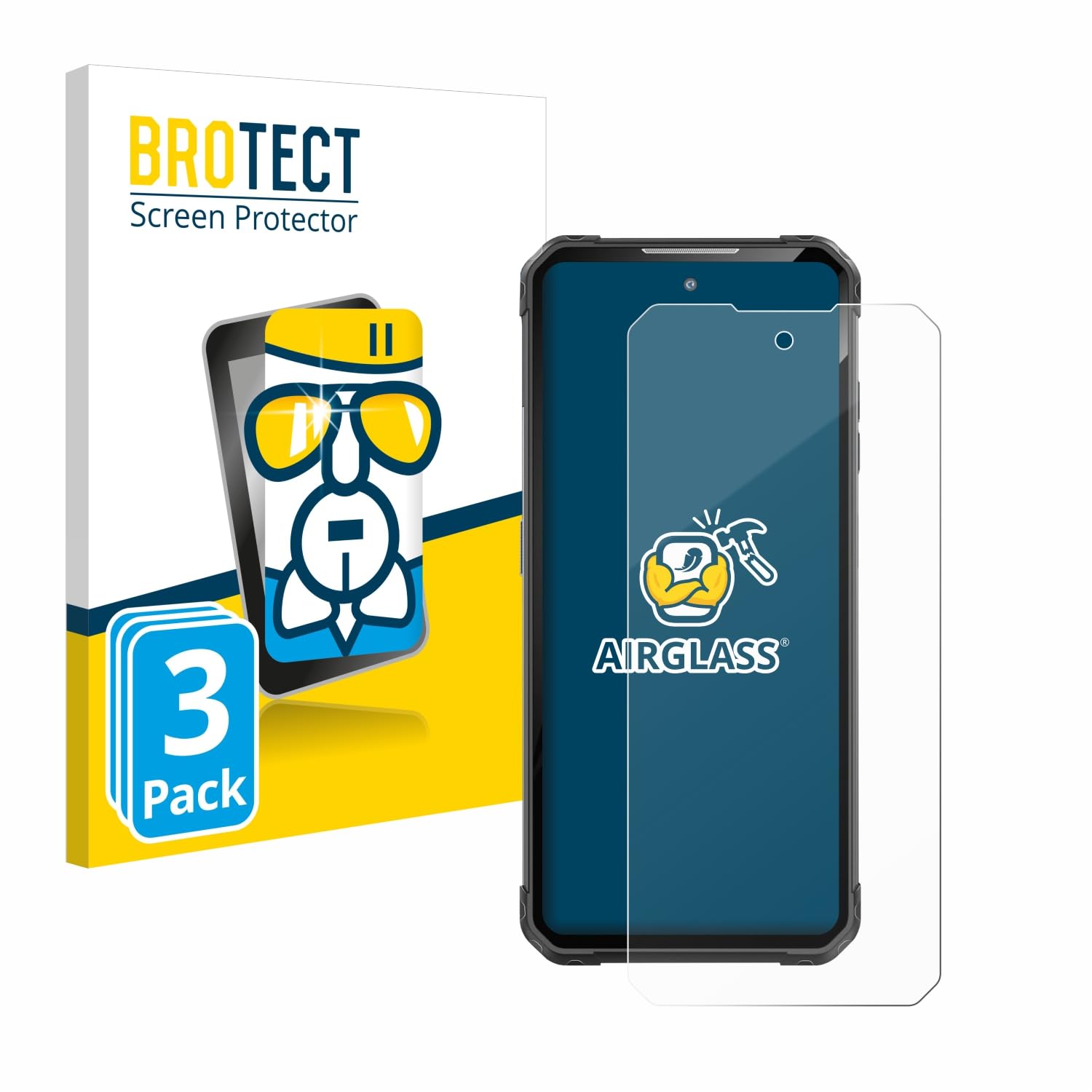 brotect Pellicola Protettiva Vetro per Numark Mixstream Pro Go Protezione Schermo [Durezza Estrema 9H, Chiaro