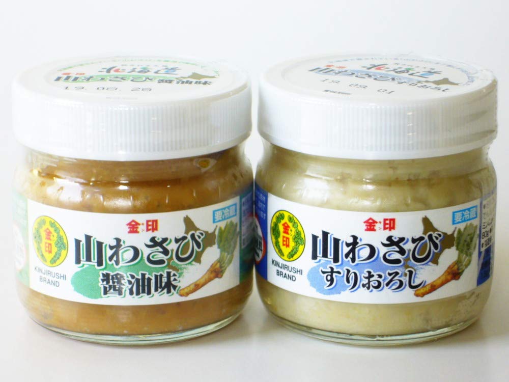 Amazon.co.jp: Hokkaido Gold Seal Mountain Wasabi Set of 2 : Food