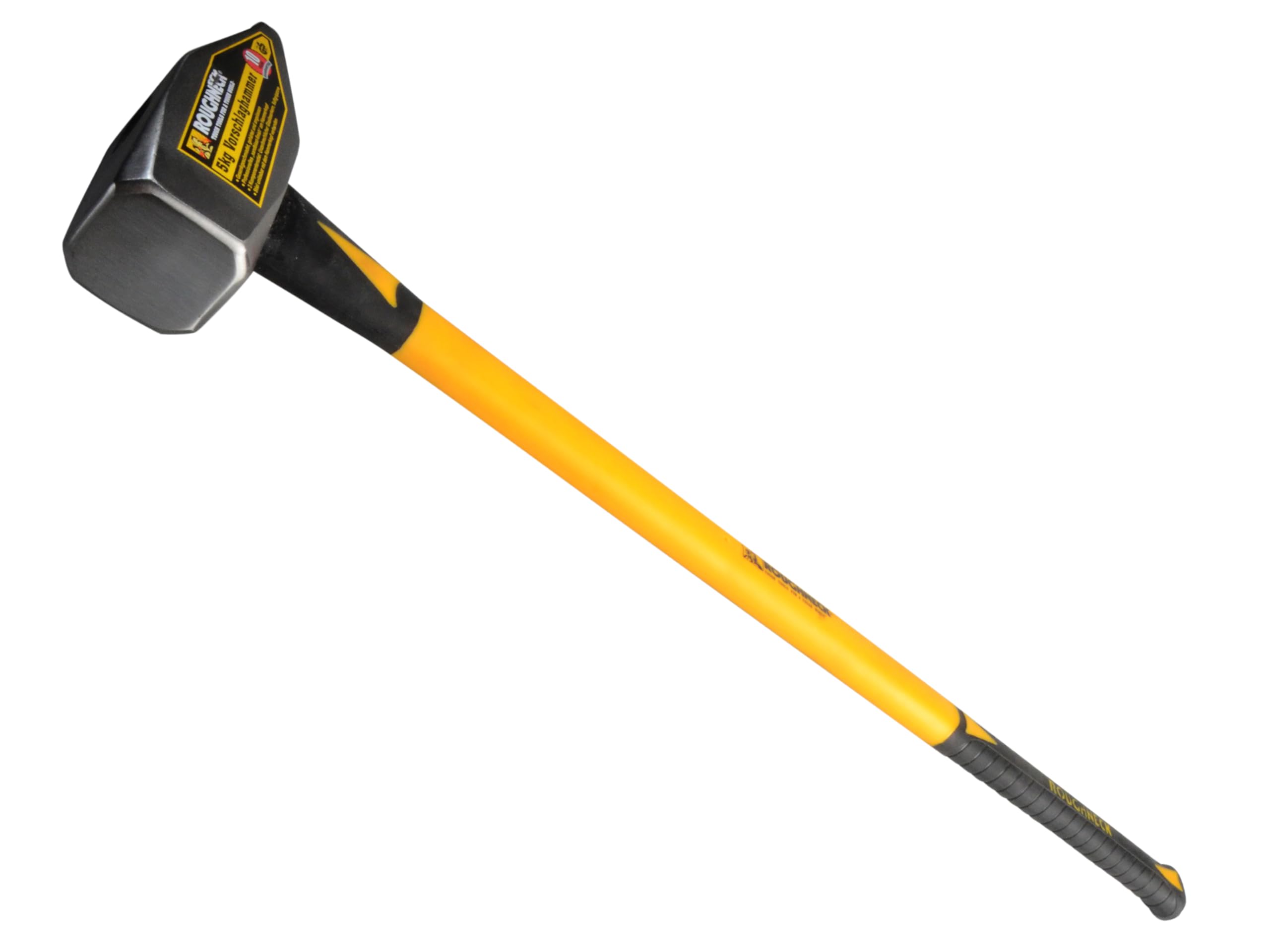 Roughneck Vorschlaghammer 5 kg – Gorilla Sledge Hammer, gesenkgeschmiedet, induktionsgehärtete Schlagflächen, stoßdämpfender Griff 484167