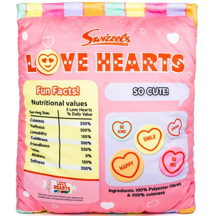 FAHAAM Love Hearts Plushies 5pk, Decorative Cushion Toy Set, Love