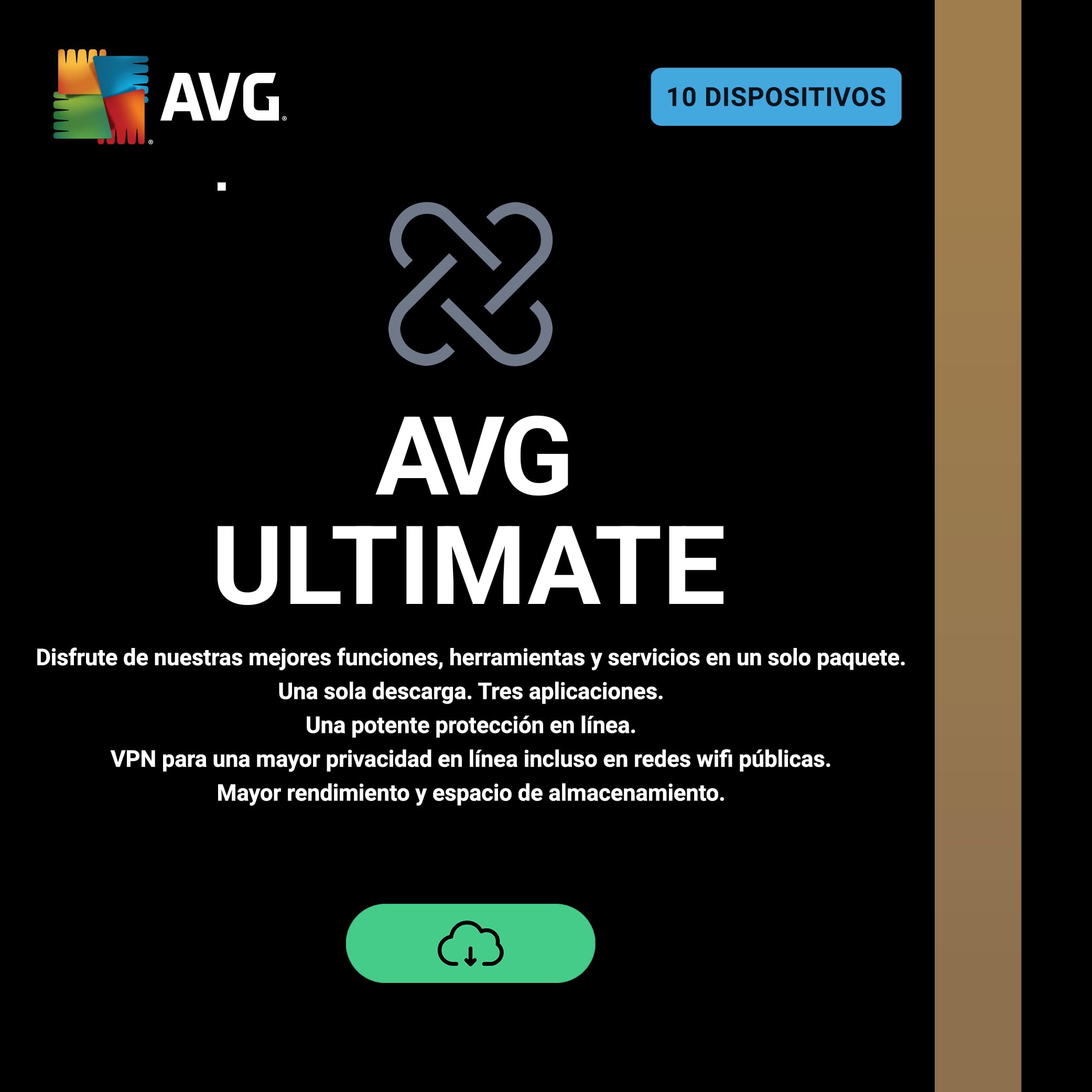 AVG Ultimate 2026 | Antivirus 10 Dispositivos | 1 Año | Descarga digital