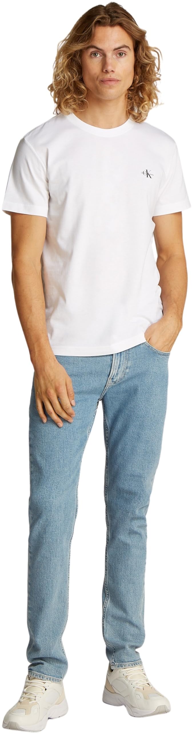 Calvin Klein Magliette a Maniche Corte (Pacco da 2) Uomo