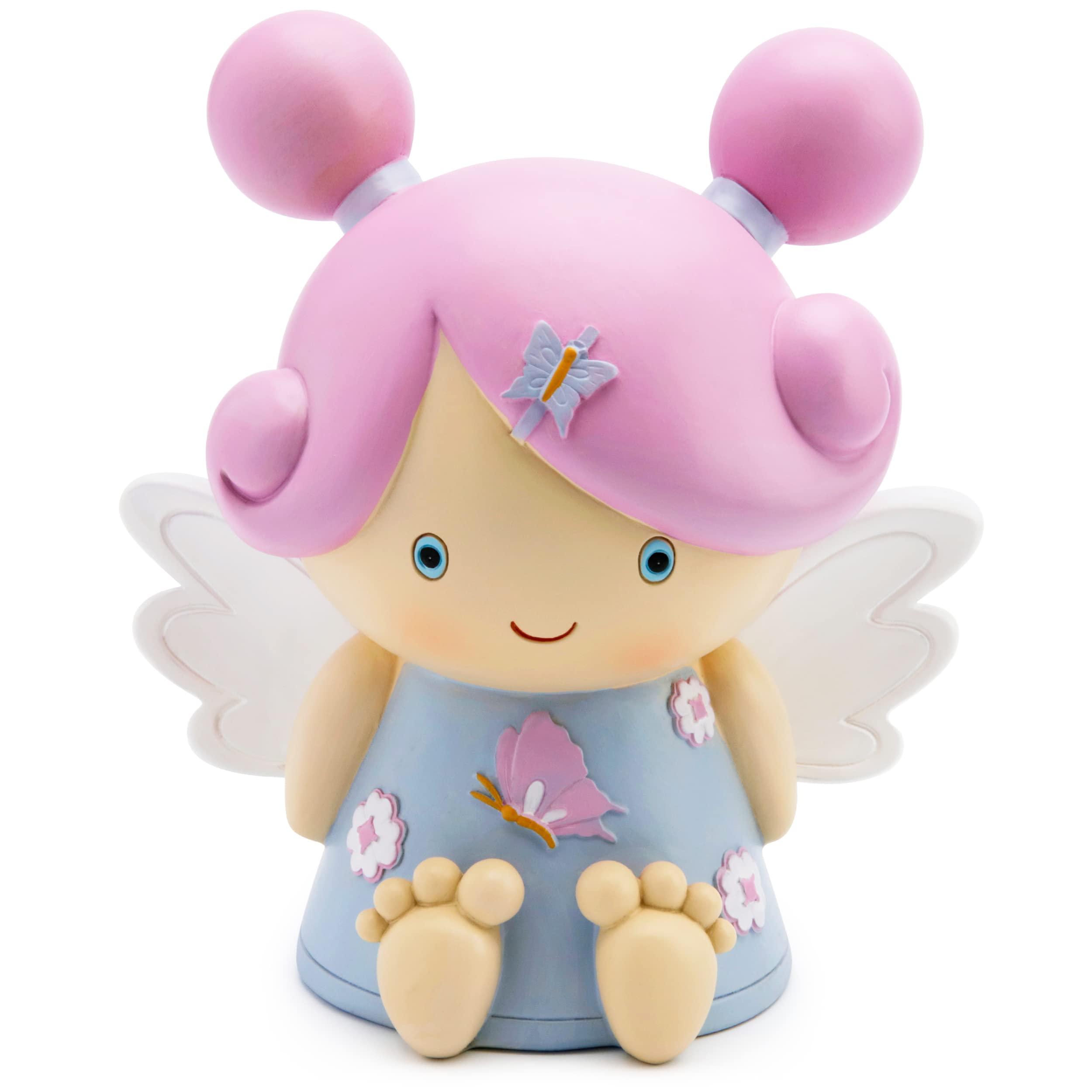 Mousehouse Gifts - Pink Hair Fairy Piggy Bank, Money Box for Children's Savings