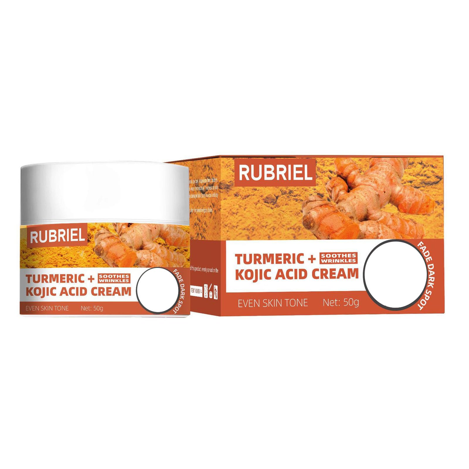 Turmeric Kojic Acid Face Cream- Natural Turmeric Skin Brightening Lotion for Face & Body