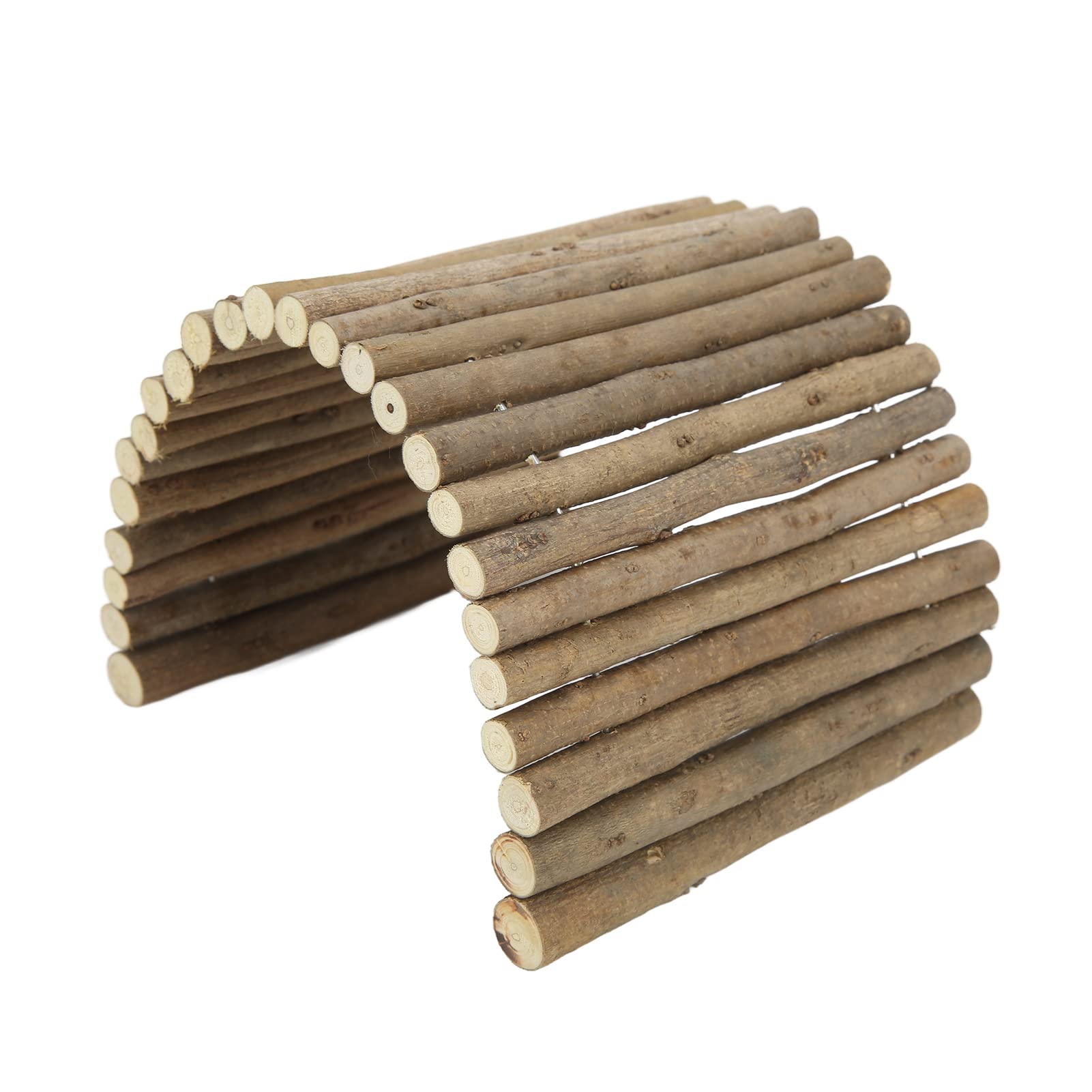 Generic Wooden Hamster Bridge Flexible Hideout for Small Pets, Decorative Entertainment Place for Guinea Pigs and Hedgehogs (15 * 30CM)