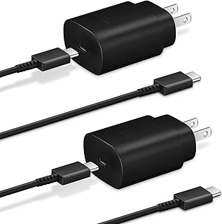 USB C Charger Fast Charging-25W Fast Charger Type C with Type C to Type C Cable, USB C Android Charger [PD PPS Compatible] for Galaxy S23/S22/S21 Series/Note 20/10/9 Series/Pixel 4XL/4/3XL