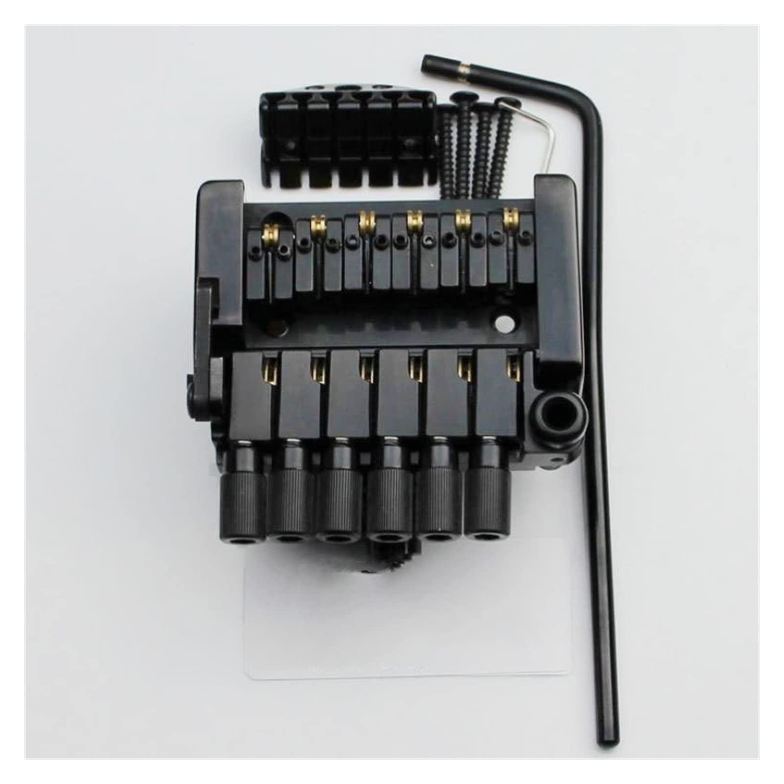 Parti di ricambio chitarra 6 String Roller Sella Tremolo Bridge Bridge Coda Per La Sostituzione Della Chitarra Senza Testa