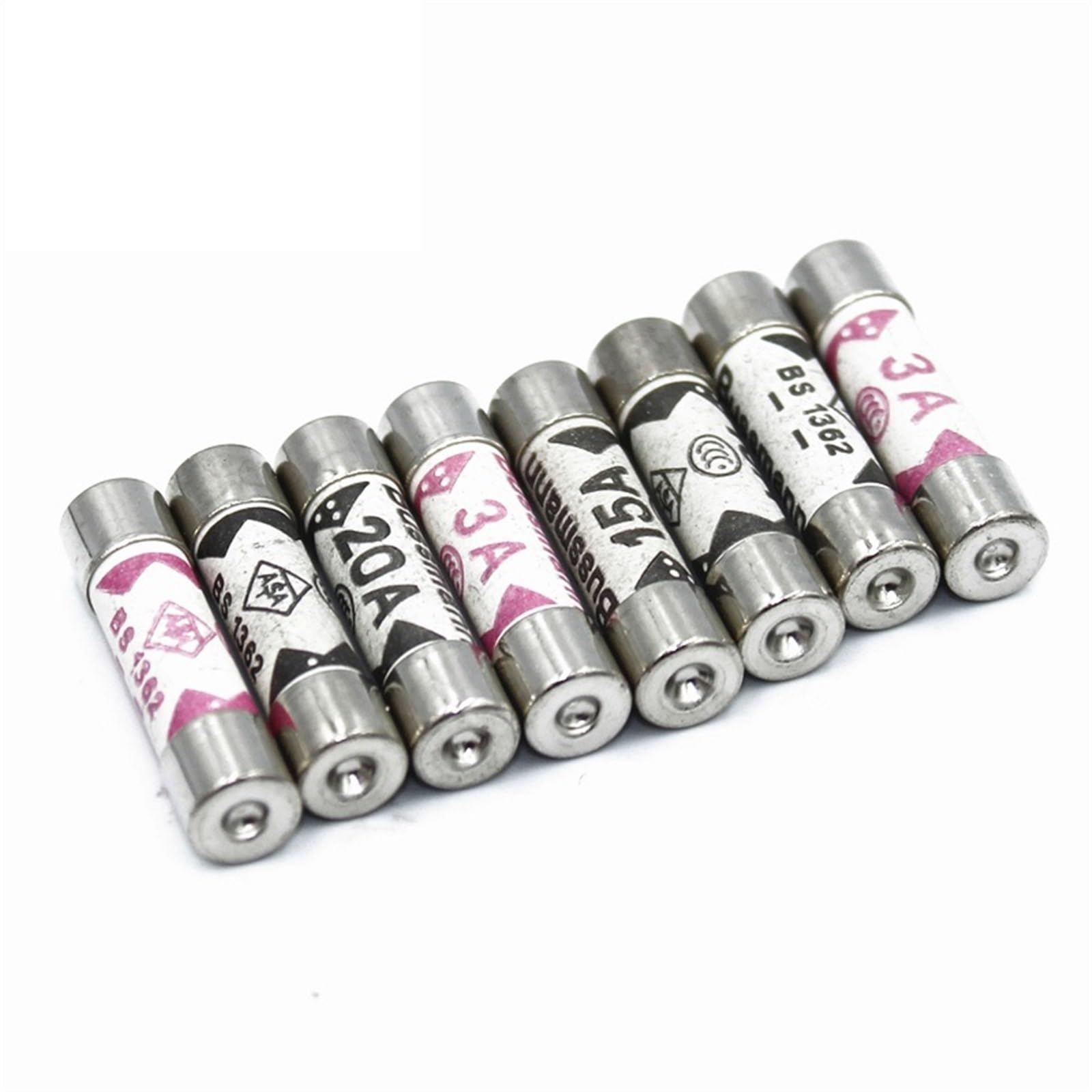 KSZHZYMGX 10PCS Fuses 1362 6 * 25 Filling sand Ceramic fuse 6x25mm 1A 2A 3A 5A 10A 13A 15A 20A 240V(10A)