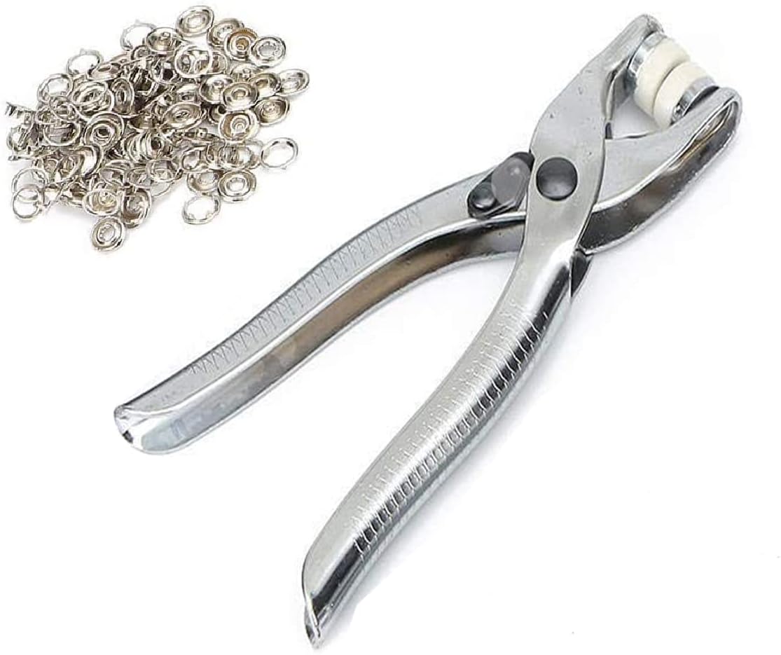 UCRAVO 1/2 Inch Grommet Tool Kit, Leather Hole Punch Pliers, Grommets