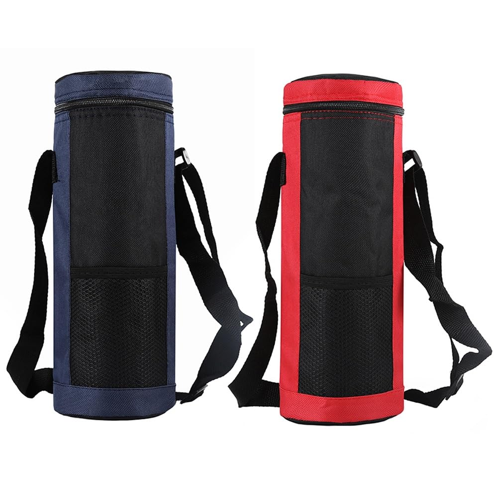 HRTLSS Lot de 2 sacs isothermes Oxford pour bouteille d'eau de 2 L, avec sangle réglable, pour voyage, pique-nique, boissons
