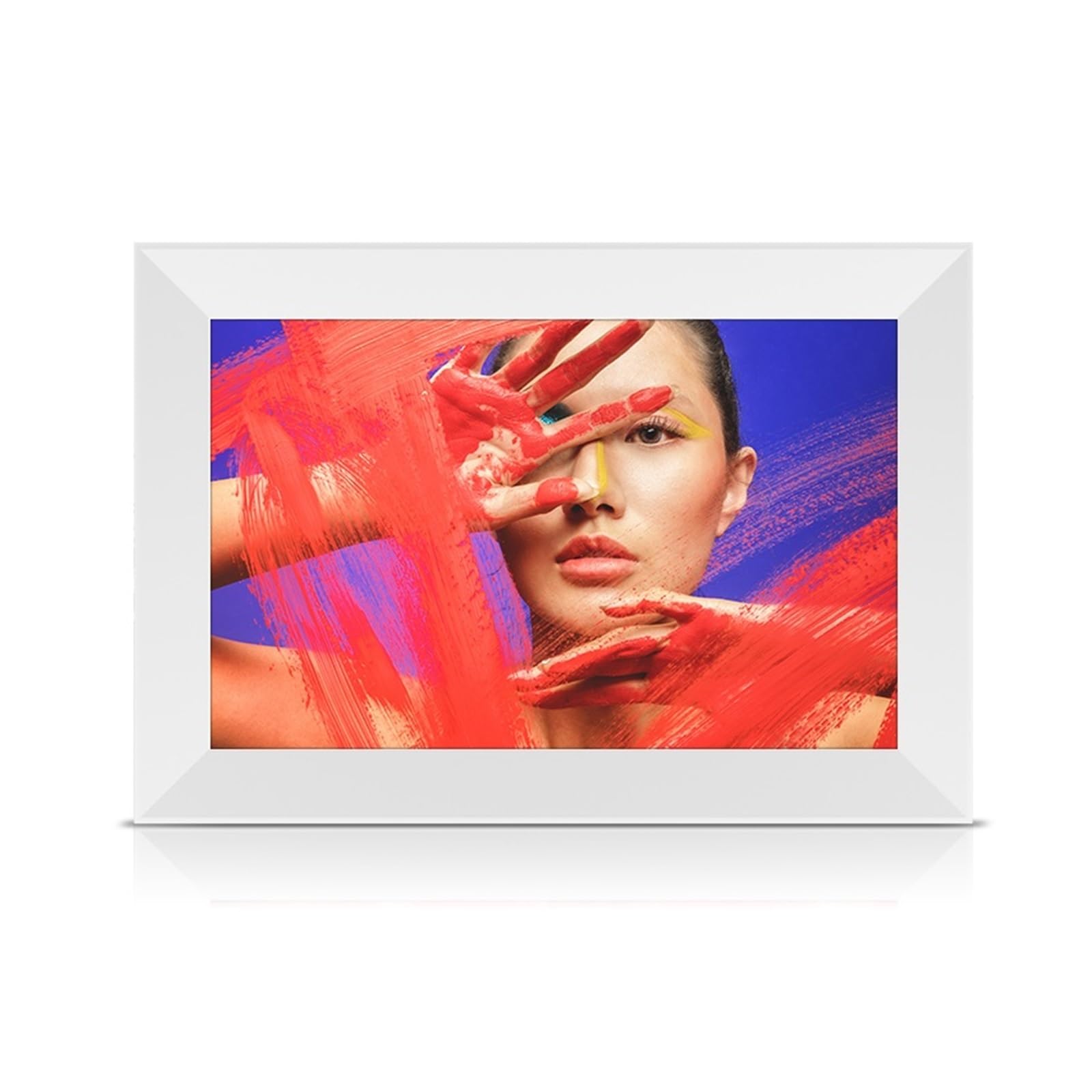 10,1-calowy Biały Album Fotograficzny WIFI Digital Frame APP Z Wewnętrzną Pamięcią 32G I Ekranem IPS 1280x800 WyjąTkowe WrażEnia Wizualne(White)