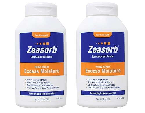 Zeasorb Excess Moisture 2.5 onzas (paquete de 2)