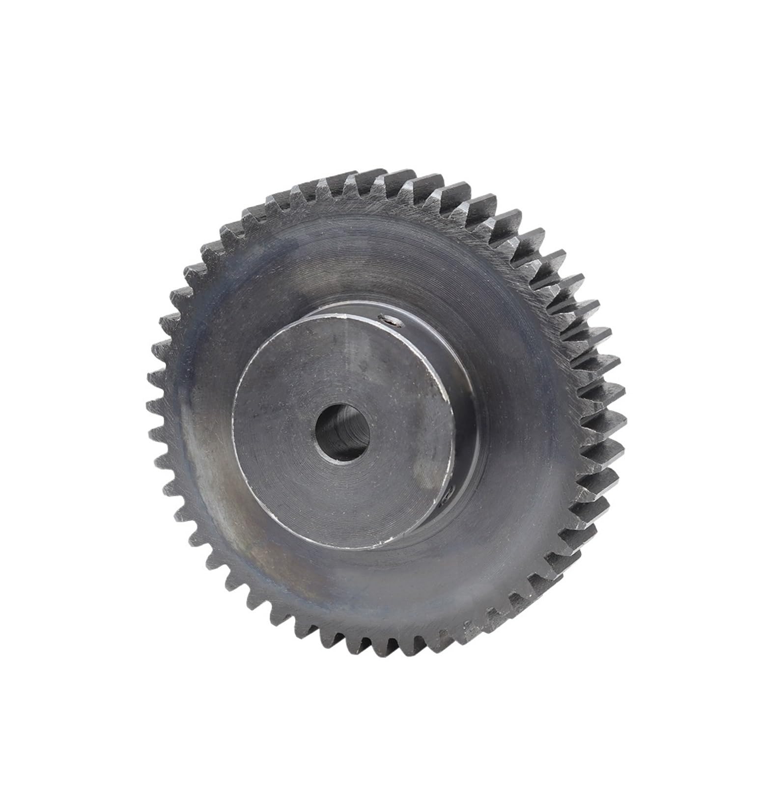Bevel Gear Pinion Hardware Mechanical Transmission Gear 2M-48T/50T Bore Size 12mm Motor Gear Blackening Carbon Steel Teeth Height 20mm Total Height 35mm(2M-50T)