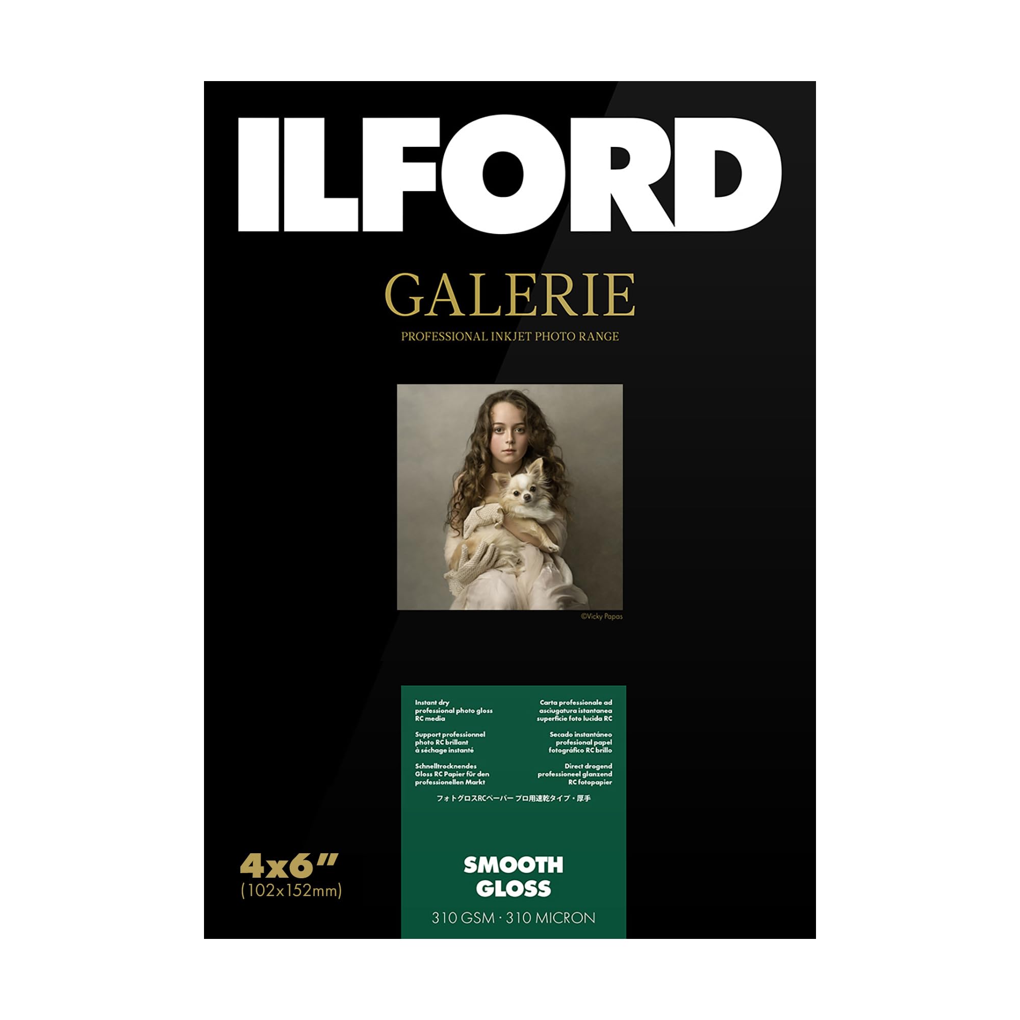 Ilford Prestige Smooth Gloss Photo Paper - 4x6 Inch - 310gsm - 100 Sheets
